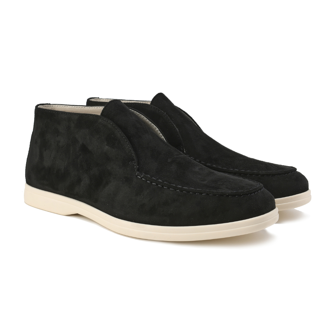 Hoge Suede Loafers