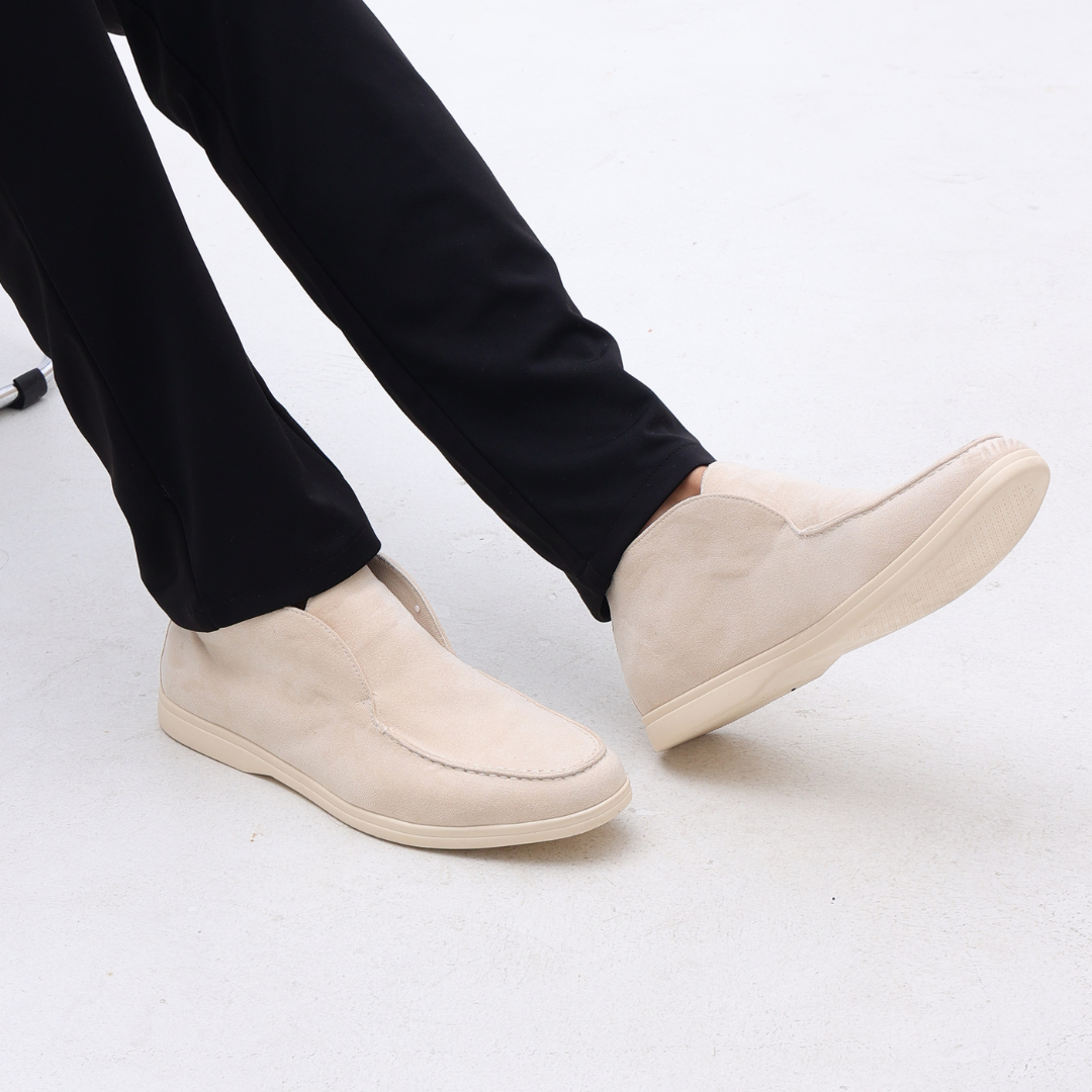 Hoge Suede Loafers